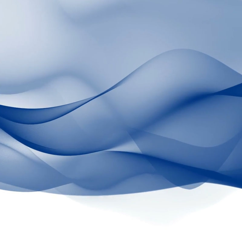 The image is a digital graphic with a stylized wavy line in blue, resembling water or a ribbon, overlaid on a white background.